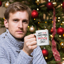 Personalised Happy First Christmas 11oz White Ceramig Mug