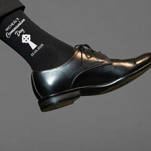 Personalised First Communion Socks – Catholic Cross, Irish Gaelic Cross or Dove Present – Custom Name & Date – Religious Gift for Boys