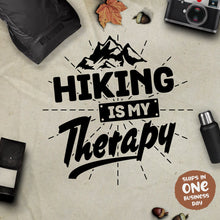 Hiking is My Therapy Hiking Theme T-shirts 2024