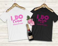 I Do Crew / I Do Bride To Be Hen Party Personalised T-shirts, Bachelorette Party Apparel