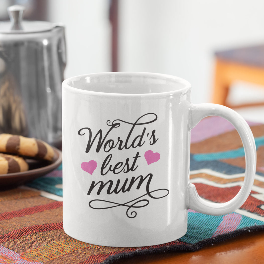 World's Best Mum Personalised 11oz White Mug | Mother's Day Gift Ideas