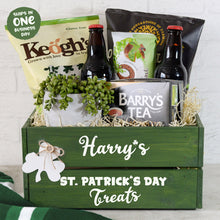 Personalised Wooden Patrick's Day Treats Crate