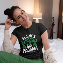 Personalised T-shirts and Onesies used as Pyjamas for St. Patrick's Day, Personalised Shamrock Theme Paddy's Day Apparel