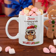 Personalised 'Staying up Late to Watch Late Toy Show' Mug | Christmas TV Show Personalised Favourite Drink Mug Designed for the whole family