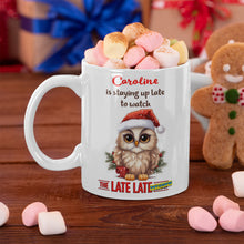 Personalised 'Staying up Late to Watch Late Toy Show' Mug | Christmas TV Show Personalised Favourite Drink Mug Designed for the whole family