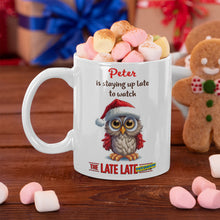 Personalised 'Staying up Late to Watch Late Toy Show' Mug | Christmas TV Show Personalised Favourite Drink Mug Designed for the whole family