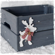 Personalised Christmas Eve Box with White Wood Decoration