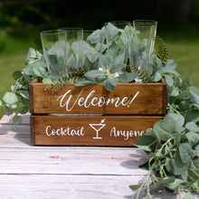 Personalised Rustic Wooden Crate – Custom Wedding Table Decoration for Gifts, Treats, Favours or Heartfelt Notes