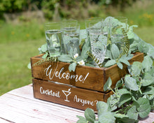 Personalised Rustic Wooden Crate – Custom Wedding Table Decoration for Gifts, Treats, Favours or Heartfelt Notes