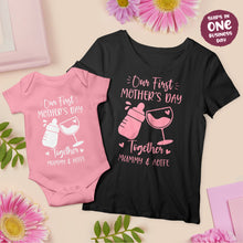 Our First Mother's Day Together Matching Design Apparel