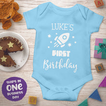 Personalised First Birthday Short Sleeve Bodysuits