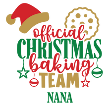 Personalised Christmas Apron with Adjustable Straps | Christmas Baking Team Matching Family Outfit