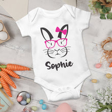 'Easter Bunny with Colourful Glasses' Onesies and T-Shirts