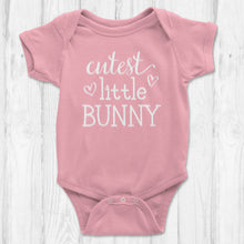 'Cutest Little Bunny' Easter Short Sleeve Bodysuit