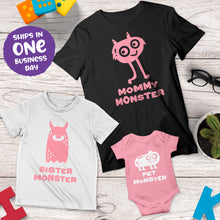Monster Theme Family Matching T-shirts