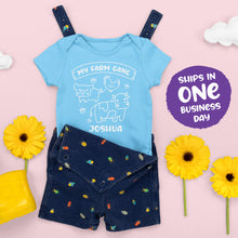 Farmer Child Personalised Onesie 'My Farm Gang'