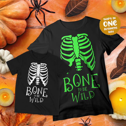 Bone to be Wild Halloween Theme T-shirts