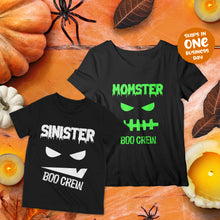 Boo Crew Halloween Theme Family Matching T-shirts