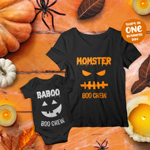 Boo Crew Halloween Theme Family Matching T-shirts