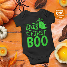 My First Boo Halloween Theme Personalised Onesie