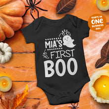 My First Boo Halloween Theme Personalised Onesie