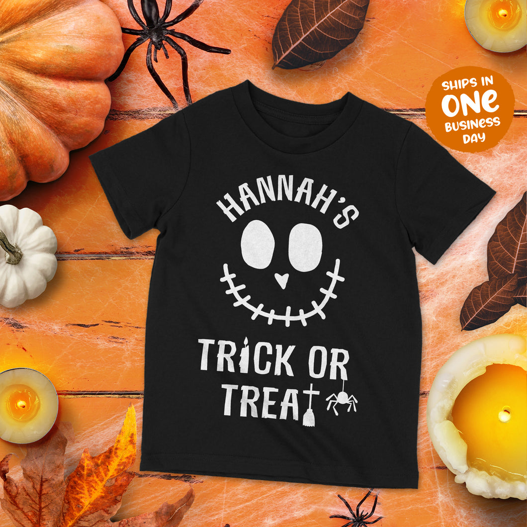 Trick or Treat Halloween Theme Personalised T-shirts