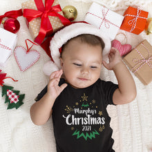 Family Name Personalised Christmas Family Matching T-shirts