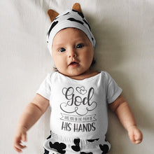 Religious Quote Onesie 'God Has You In The Palms Of His hands'