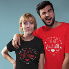 Be My Valentine Couple Matching T-shirts, Romantic Loving Couple Apparel