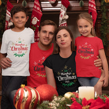 Family Name Personalised Christmas Family Matching T-shirts