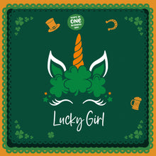 Lucky Girl St. Patrick's Day T-shirts and Onesies in Unicorn Design
