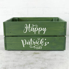 Wooden Happy St. Patrick's Day Crate
