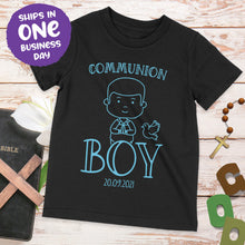 Communion Boy Personalised T-shirt – Cute Communion Celebration Present