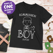 Communion Boy Personalised T-shirt – Cute Communion Celebration Present