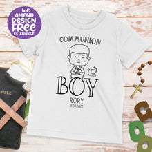 Communion Boy Personalised T-shirt – Cute Communion Celebration Present