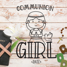 Communion Girl Personalised T-shirt – Cute Communion Celebration Present