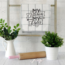 My Kitchen, My Rules Personalised Tea Towels for Mother's Day