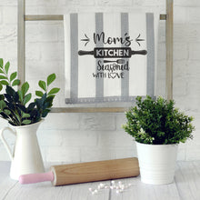 Mom's Kitchen Seasoned with Love Personalised Tea Towels for Mother's Day