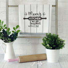 Mom's Kitchen Seasoned with Love Personalised Tea Towels for Mother's Day