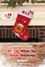 Deluxe White Top Personalised Stockings