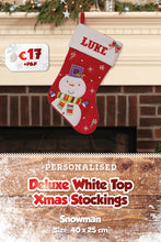 Deluxe White Top Personalised Stockings
