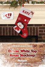 Deluxe White Top Personalised Stockings