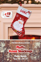 Fluffy Personalised Christmas Stockings