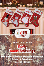 Fluffy Personalised Christmas Stockings