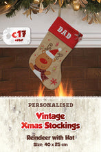 Vintage Personalised Christmas Stockings