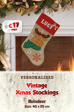 Vintage Personalised Christmas Stockings