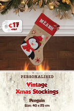 Vintage Personalised Christmas Stockings