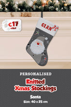 Knitted Personalised Christmas Stockings