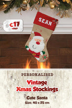 Vintage Personalised Christmas Stockings