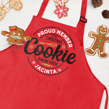 Personalised Christmas Apron with straps | Proud Member of the Christmas Cookie Baking Crew